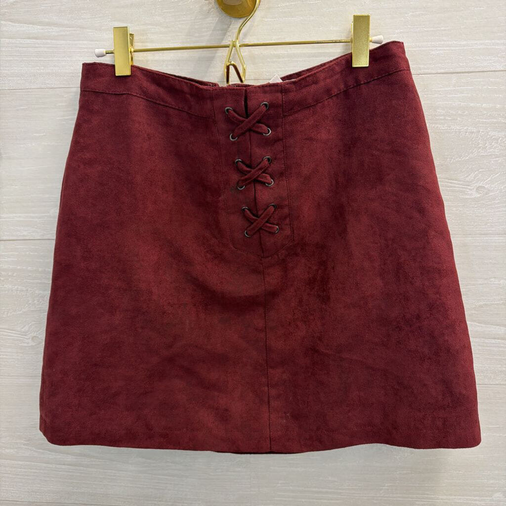 BCBG Purple Suede Mini Skirt 8