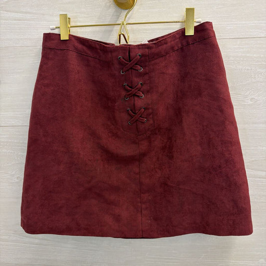 BCBG Purple Suede Mini Skirt 8