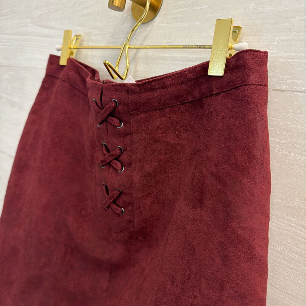 BCBG Purple Suede Mini Skirt 8
