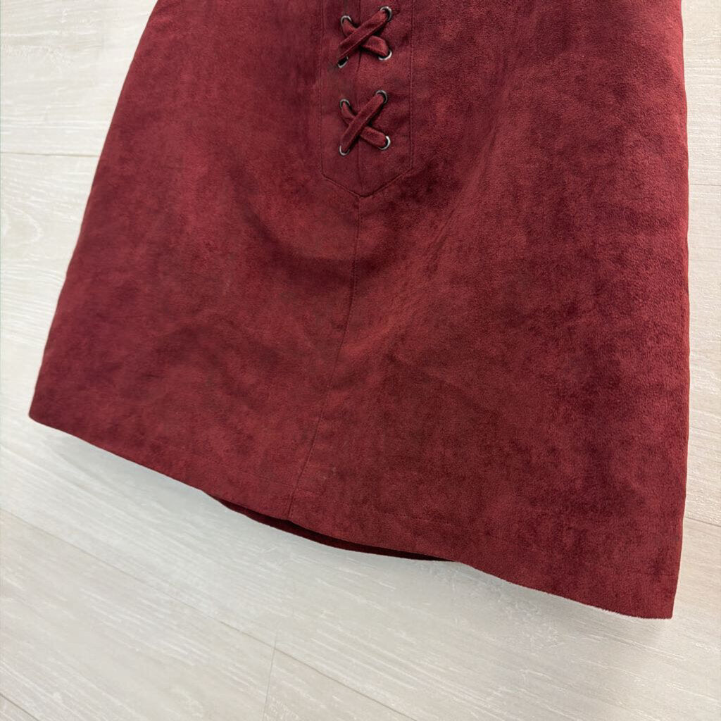 BCBG Purple Suede Mini Skirt 8