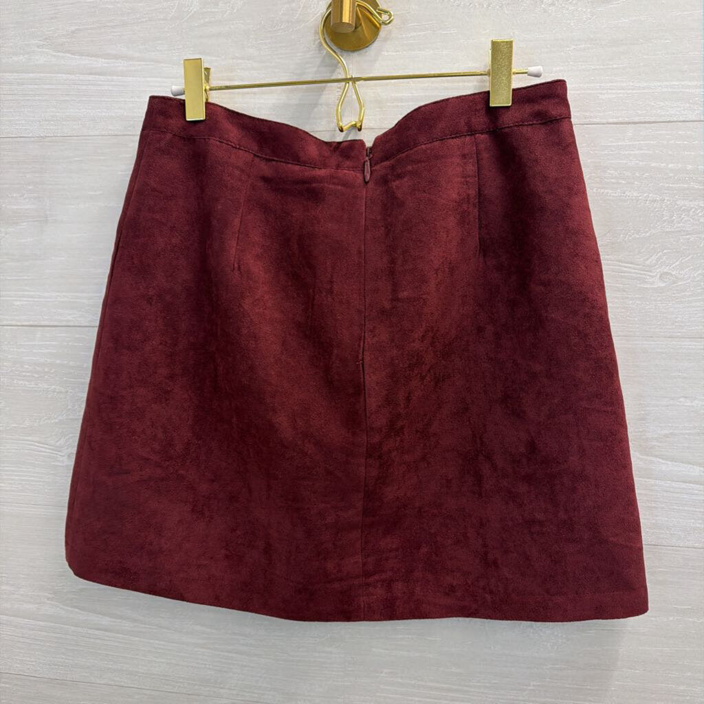 BCBG Purple Suede Mini Skirt 8