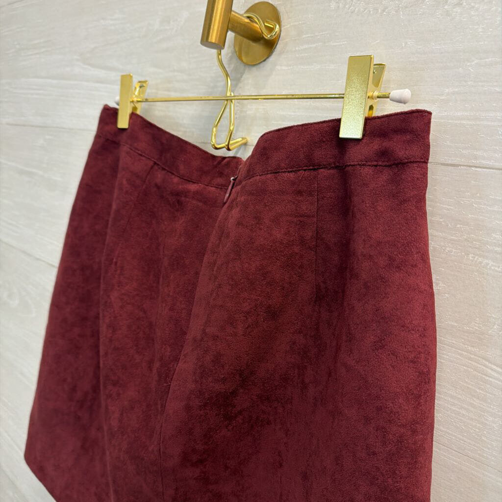 BCBG Purple Suede Mini Skirt 8