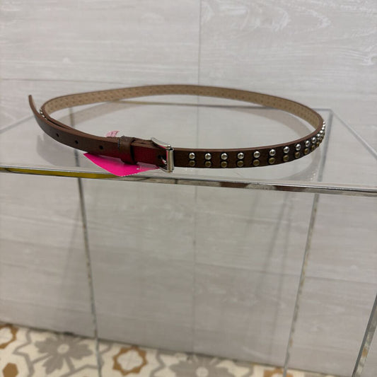 Metallic Brown Studded Belt Large