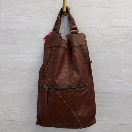 Lucky Brand Brown Leather Abbey Road Crossbody Purse