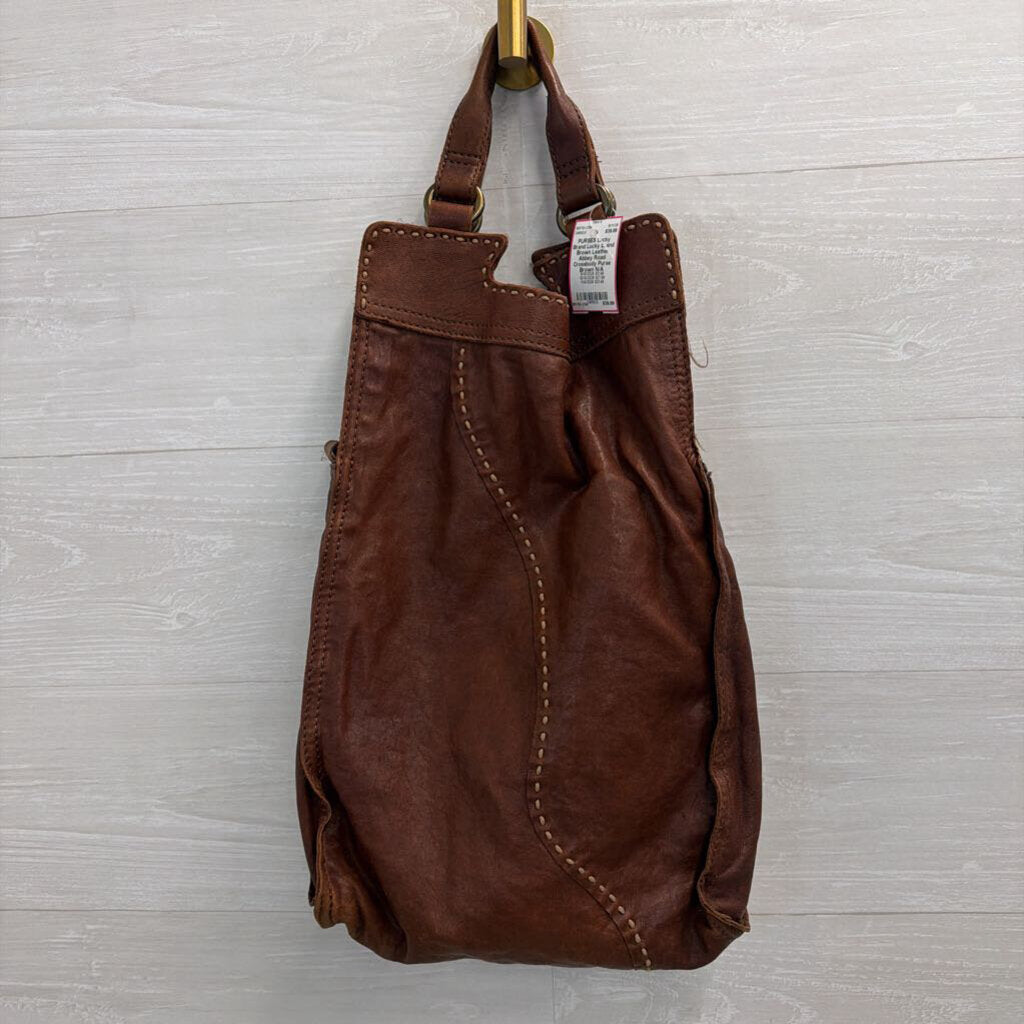 Lucky Brand Brown Leather Abbey Road Crossbody Purse