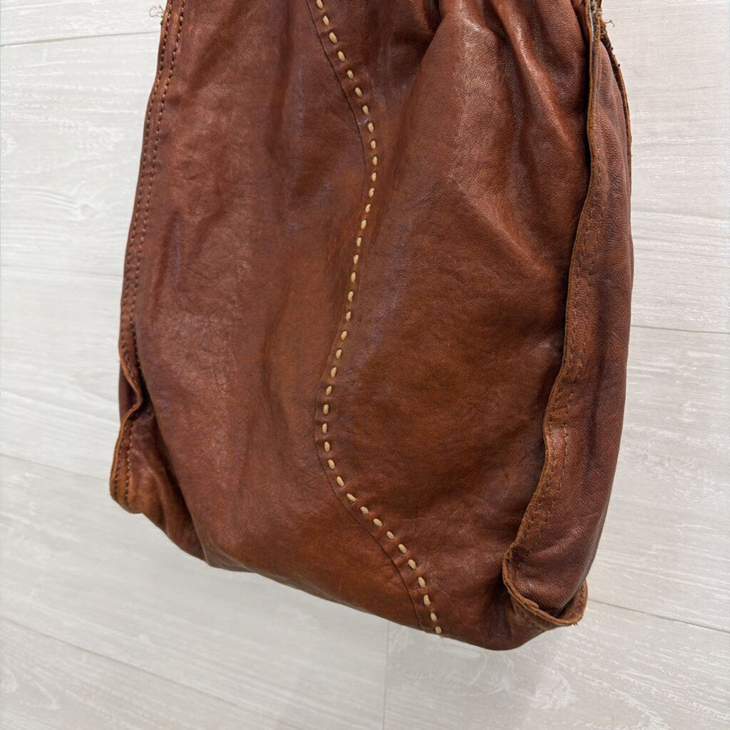 Lucky Brand Brown Leather Abbey Road Crossbody Purse
