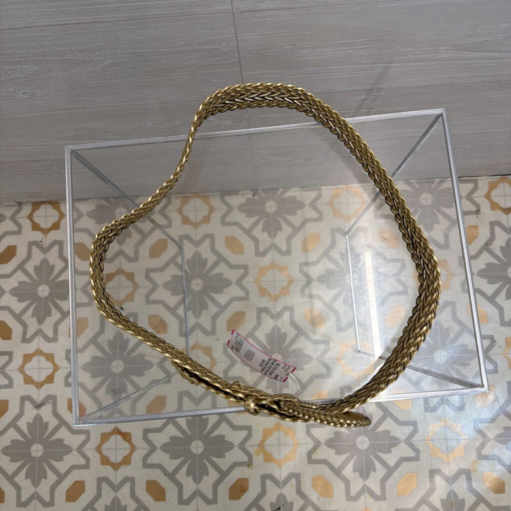 Metallic Gold Woven Belt Small/ Medium