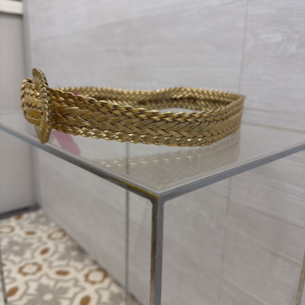 Metallic Gold Woven Belt Small/ Medium