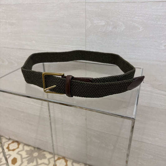 Brown/ Green Woven Belt 36