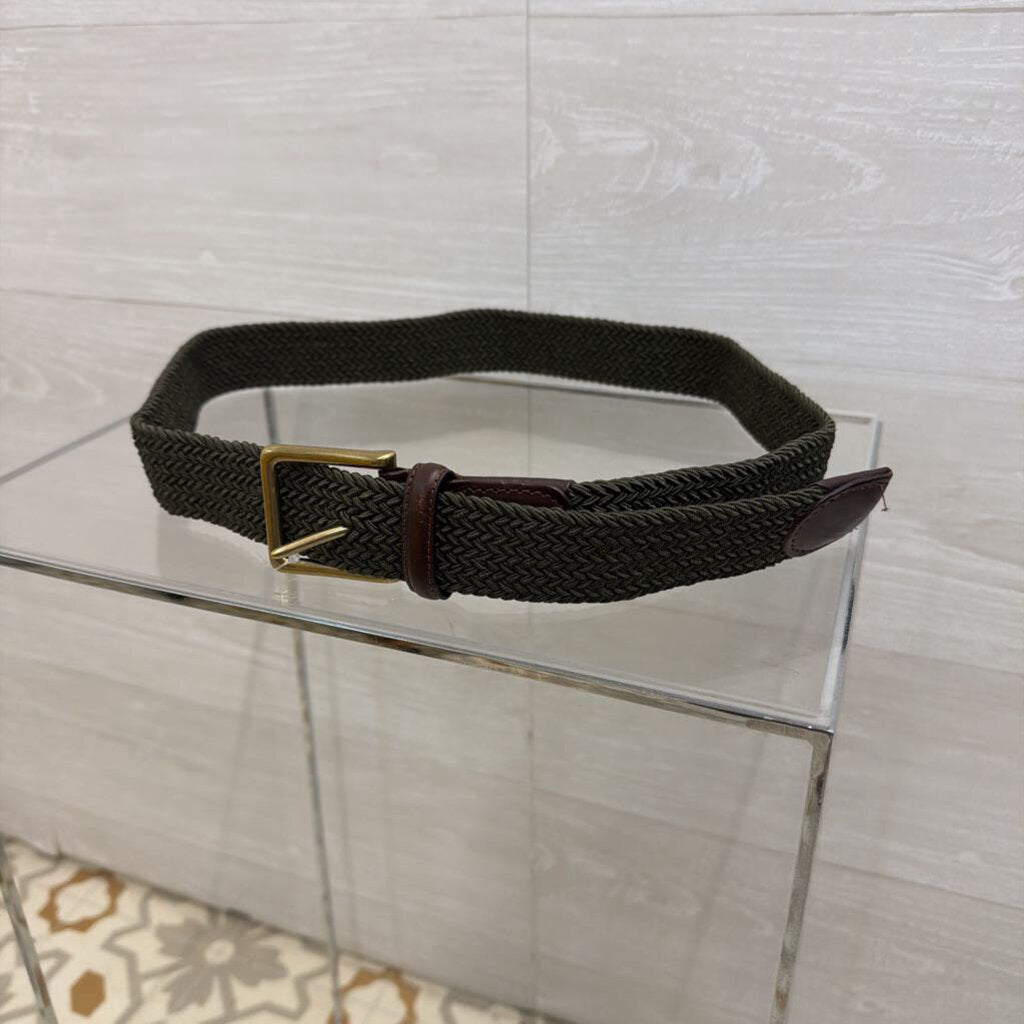 Brown/ Green Woven Belt 36