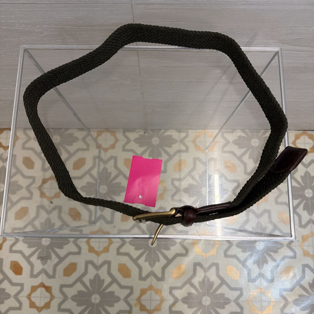 Brown/ Green Woven Belt 36