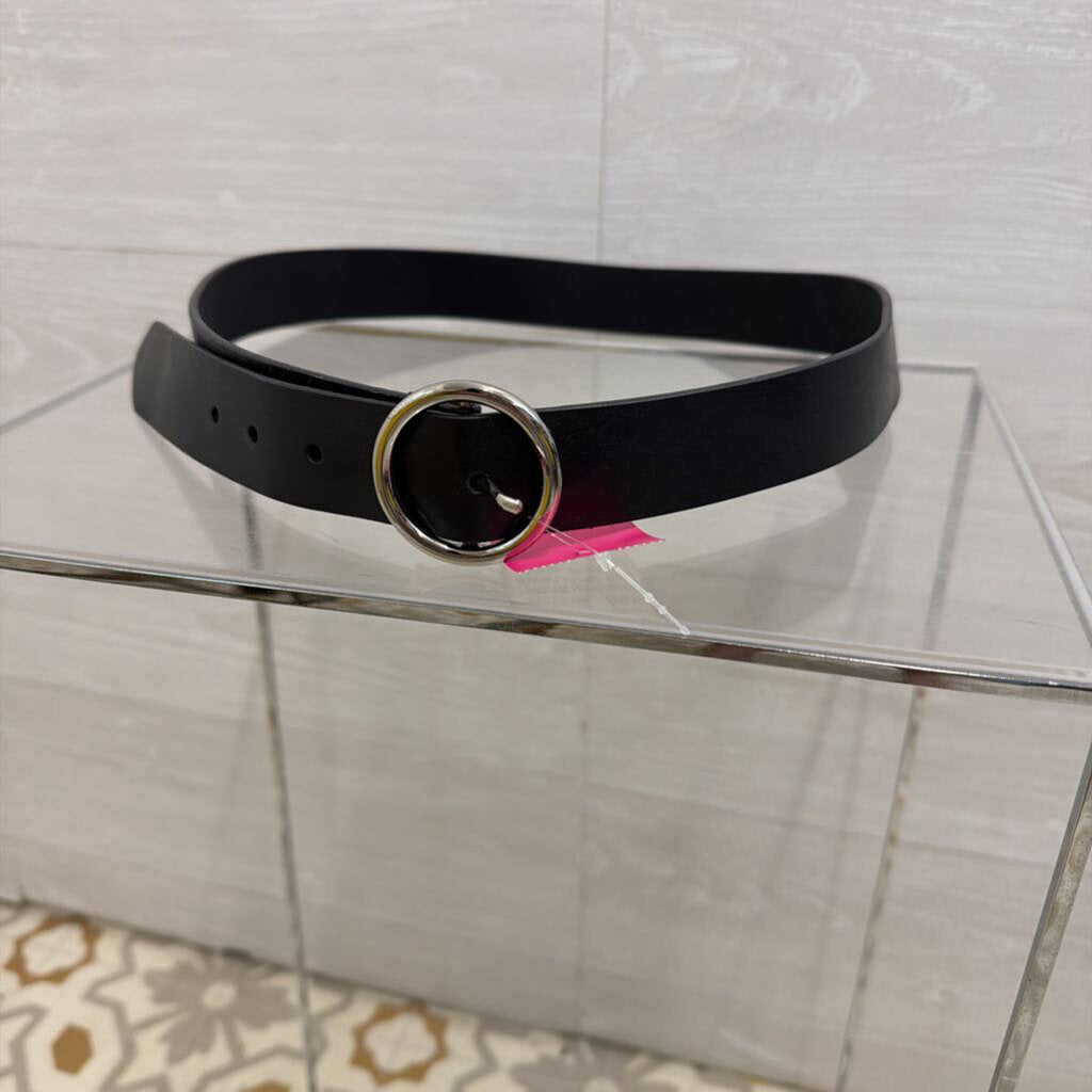 Black Leather Belt Large