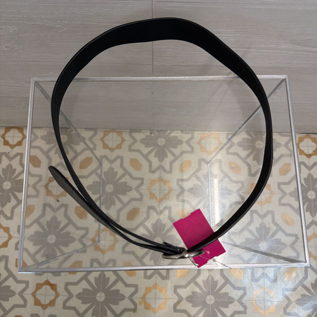 Black Leather Belt Large