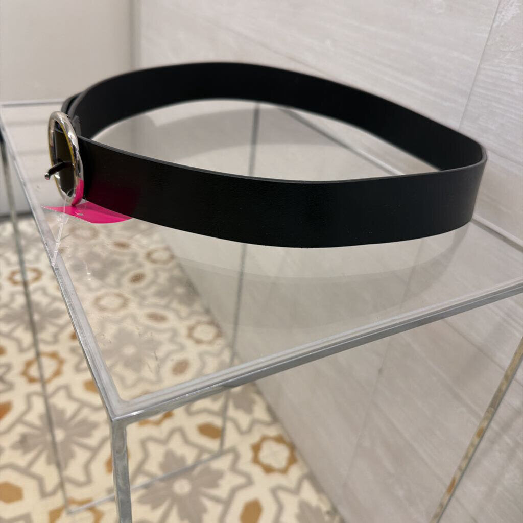 Black Leather Belt Large