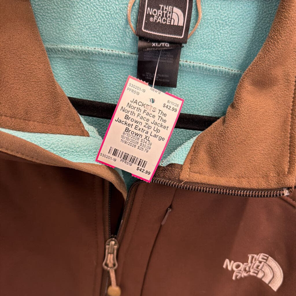 The North Face Jacket Brown Zip Up Jacket Extra Large