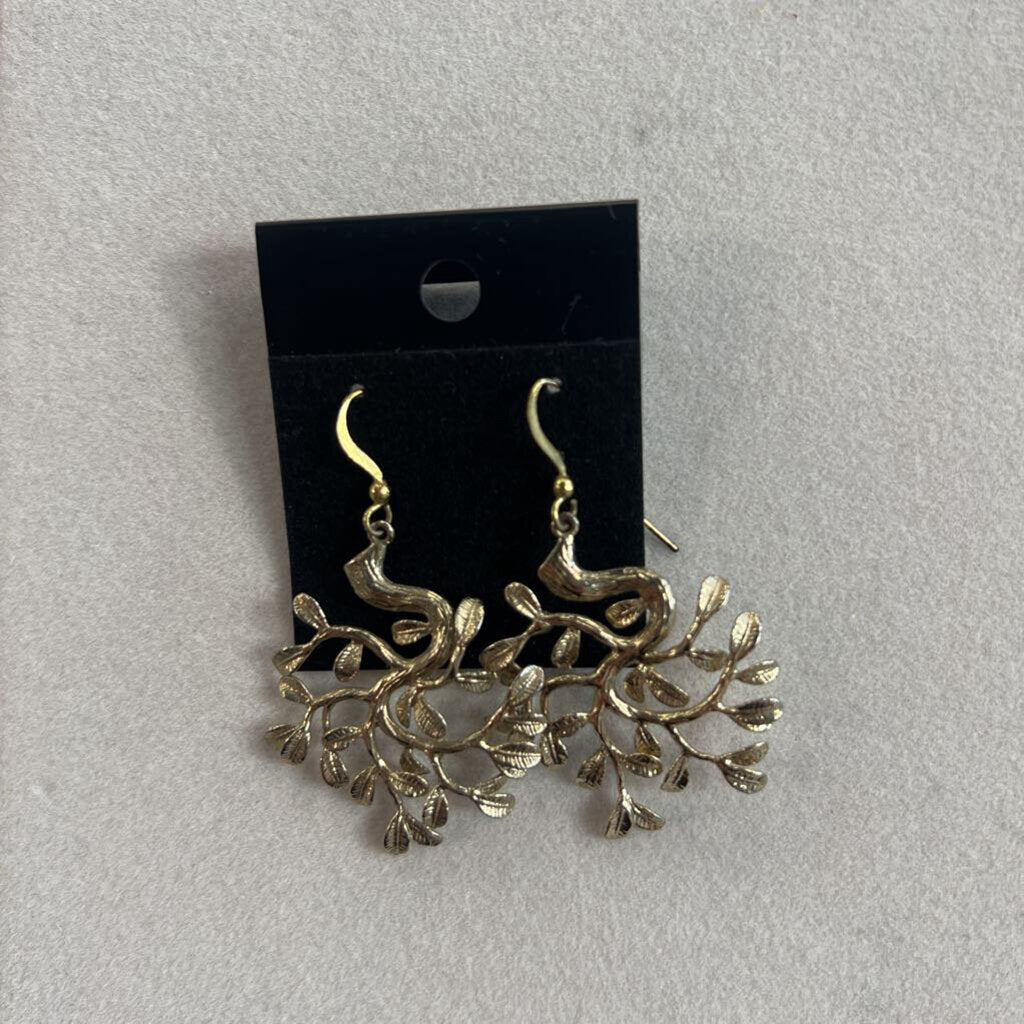 Gold Drop Statement Earrings