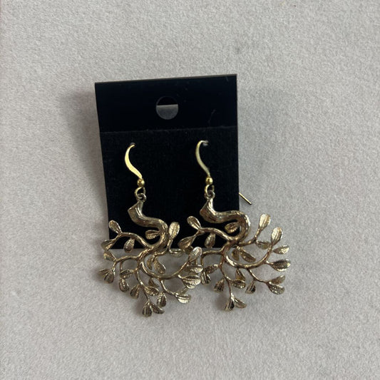 Gold Drop Statement Earrings