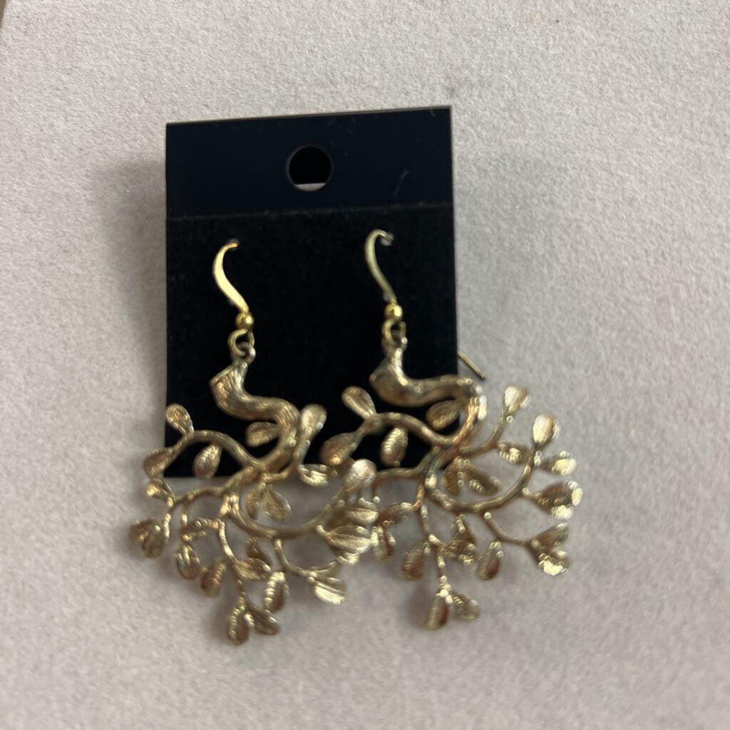 Gold Drop Statement Earrings