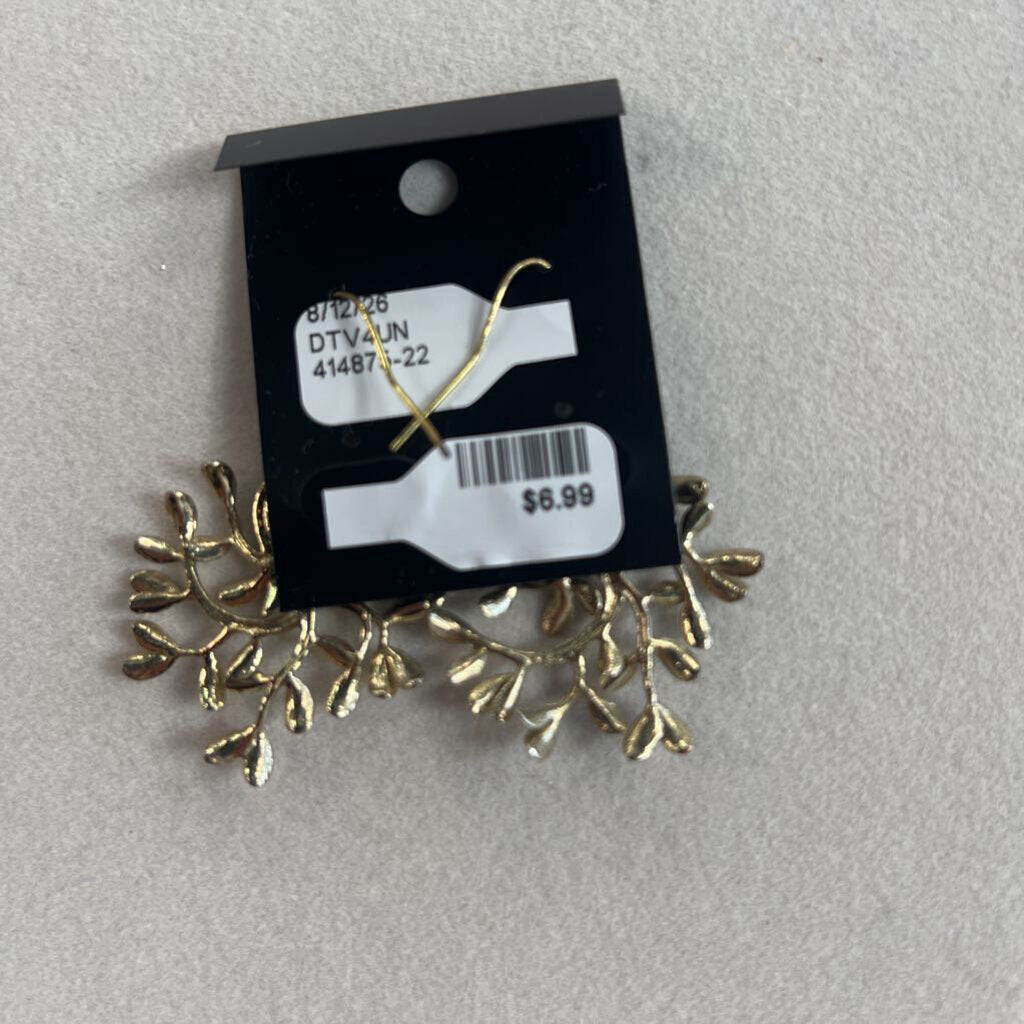 Gold Drop Statement Earrings