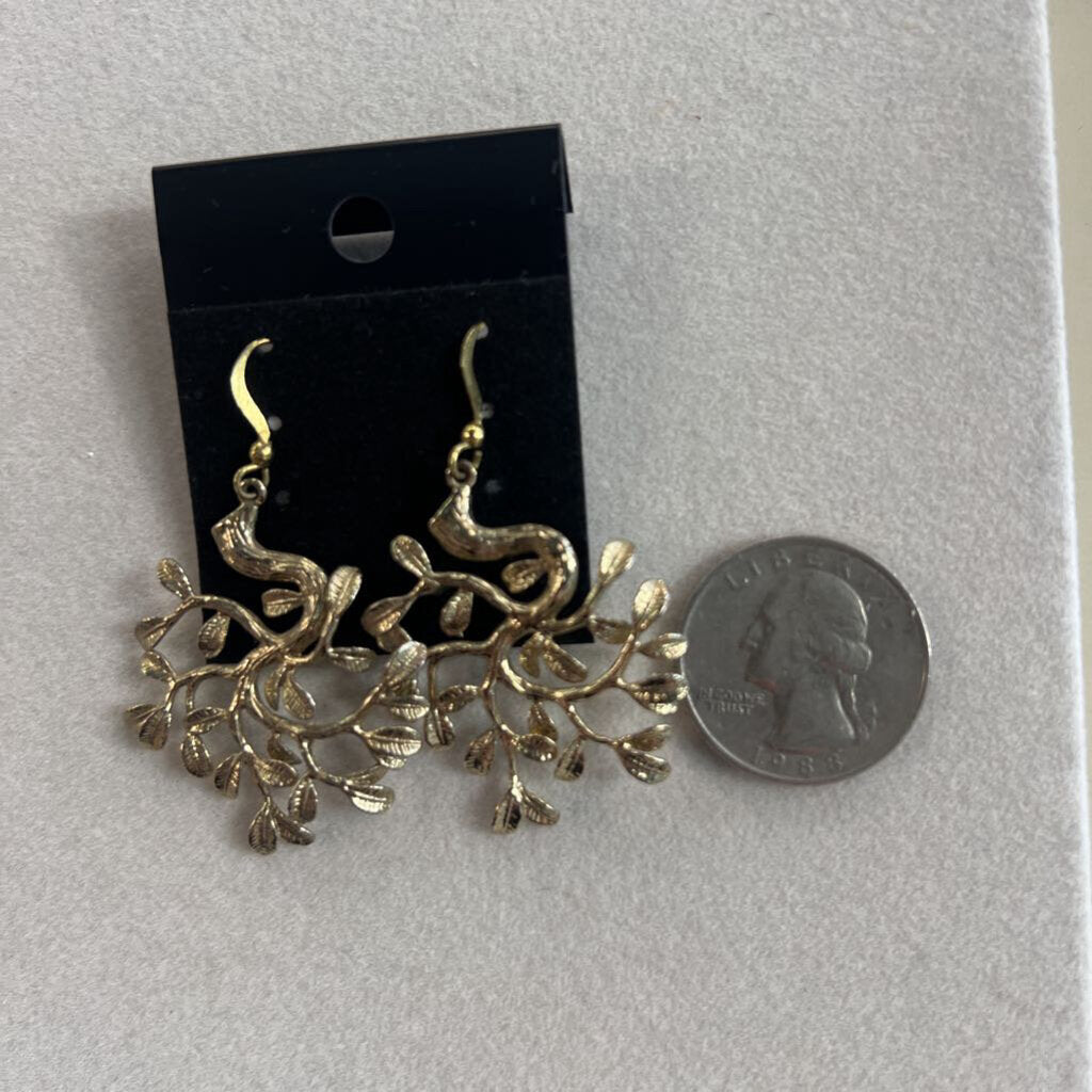 Gold Drop Statement Earrings