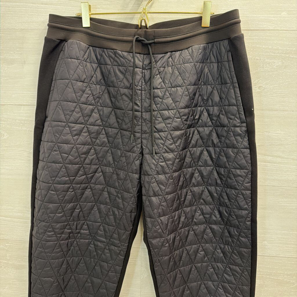 Athleta Black Quilted Soltice Down Joggers 14 Petite