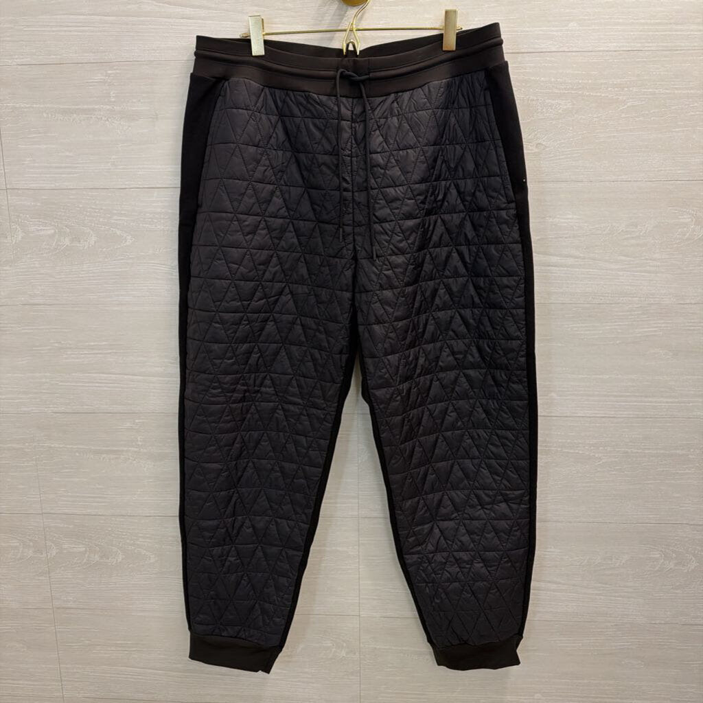 Athleta Black Quilted Soltice Down Joggers 14 Petite