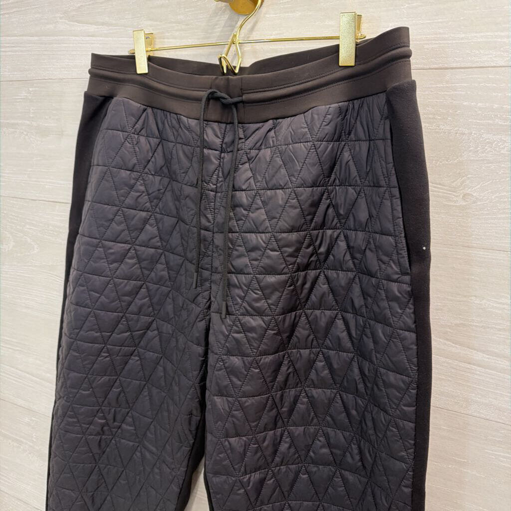 Athleta Black Quilted Soltice Down Joggers 14 Petite