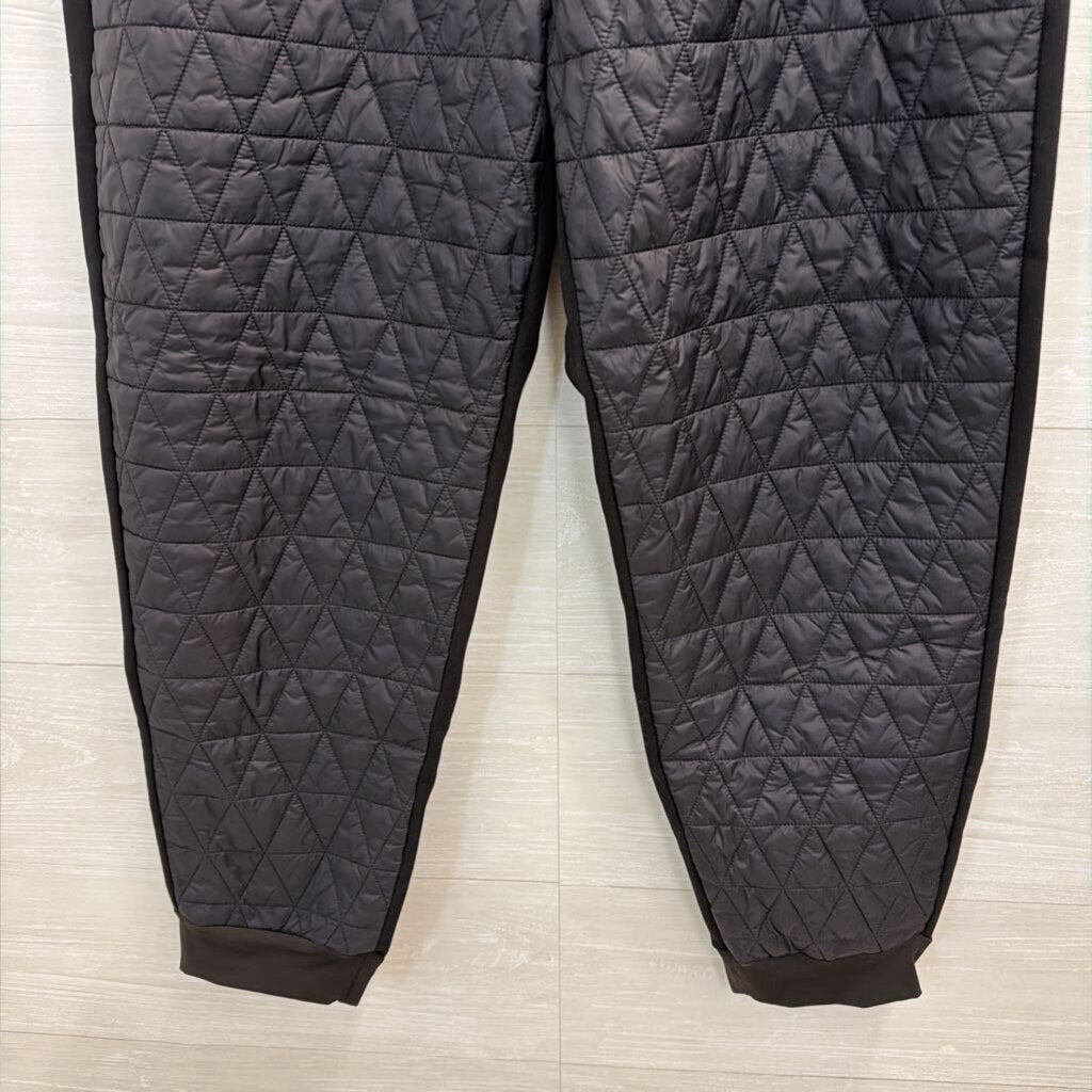 Athleta Black Quilted Soltice Down Joggers 14 Petite