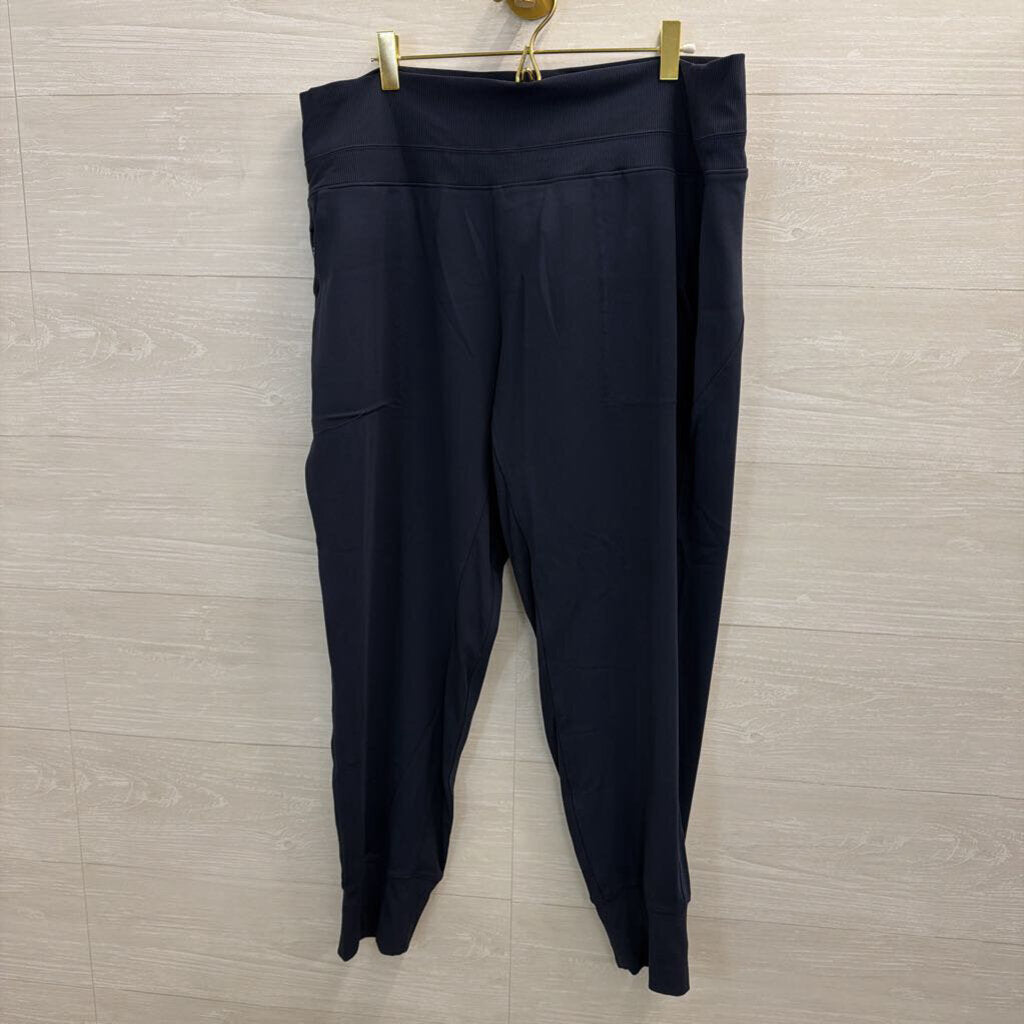 Athleta Navy Pull On Jogger Pants Extra Large