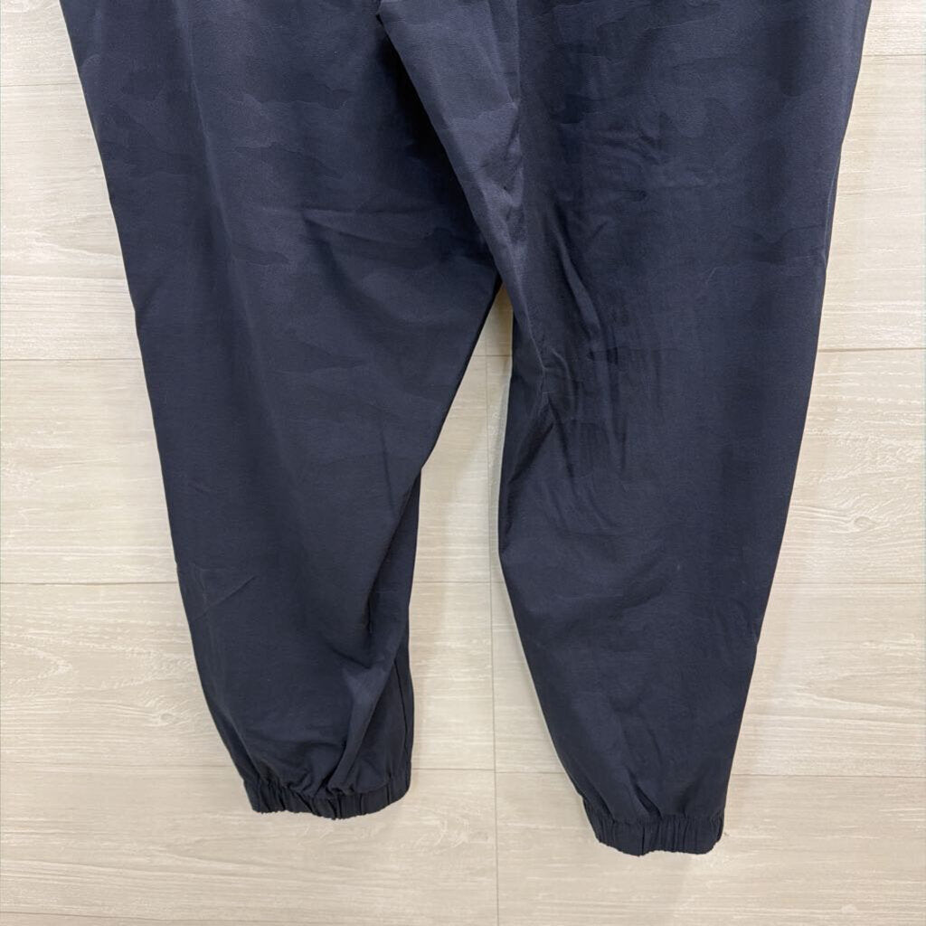 Athleta Navy Camo Print Pull On Pants 14 Petite