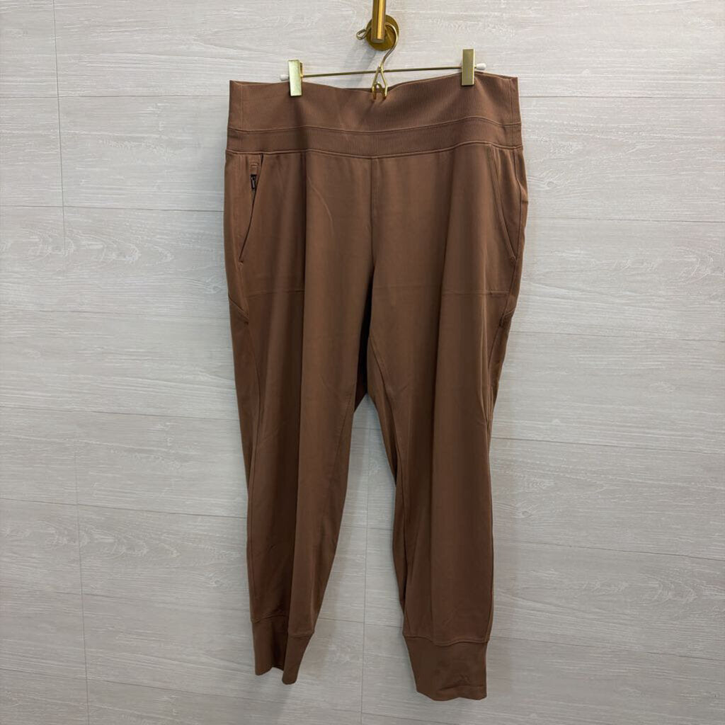 Athleta Brown Pull On Jogger Pants Extra Large