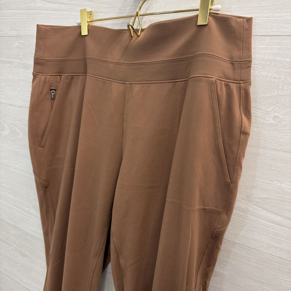 Athleta Brown Pull On Jogger Pants Extra Large