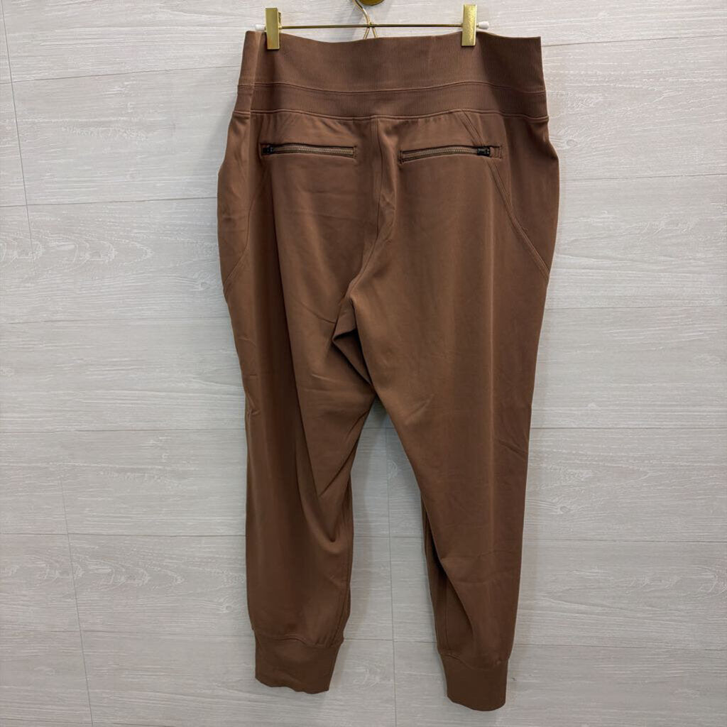 Athleta Brown Pull On Jogger Pants Extra Large