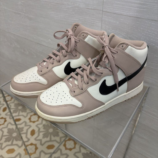 Nike Beige/ White Dunk High Fossil Stone Sneakers 10.5