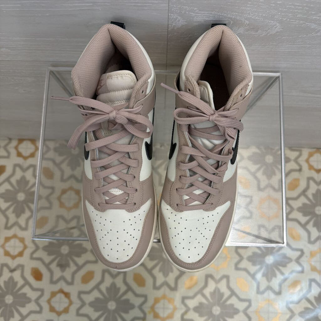 Nike Beige/ White Dunk High Fossil Stone Sneakers 10.5