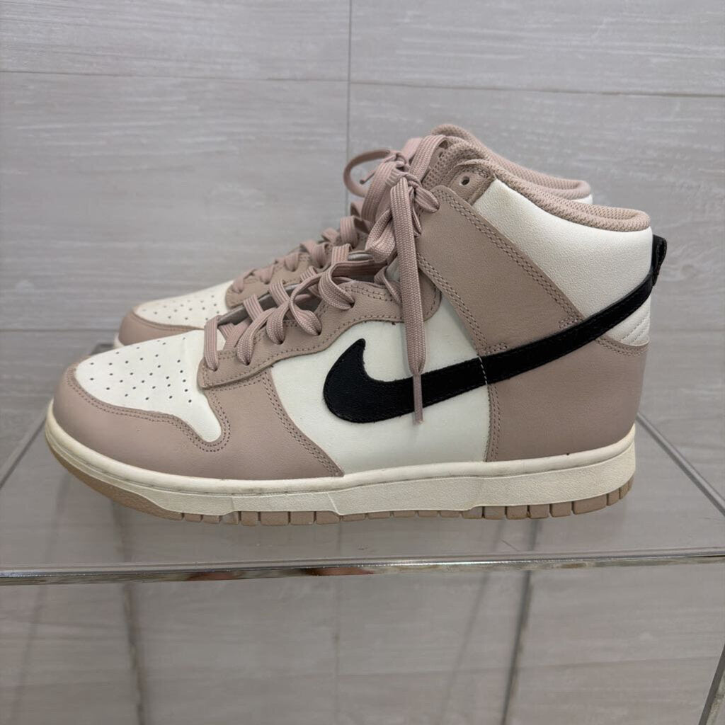 Nike Beige/ White Dunk High Fossil Stone Sneakers 10.5