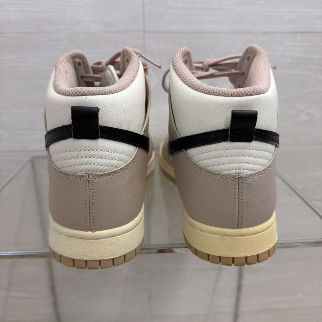 Nike Beige/ White Dunk High Fossil Stone Sneakers 10.5