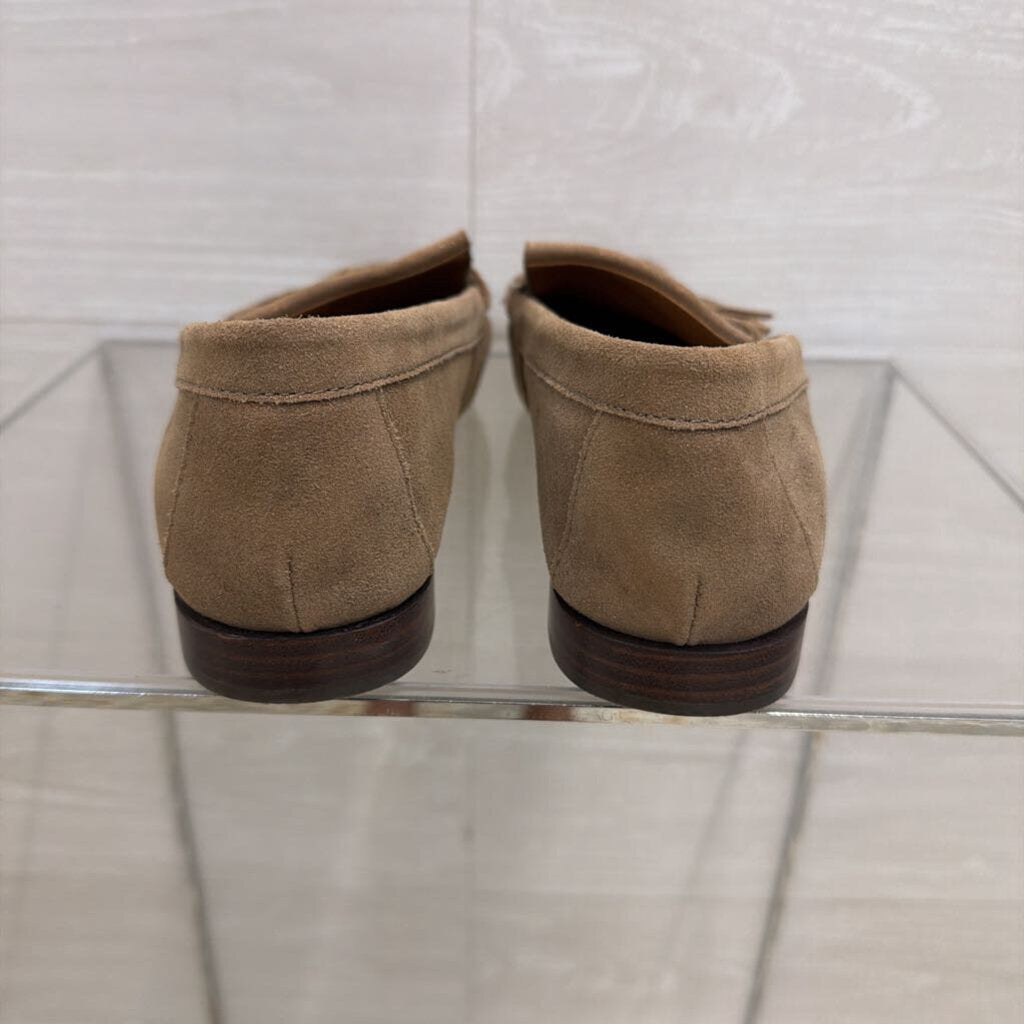 Donald Pliner Breezy Bronze Shimmer Suede Loafers 8.5