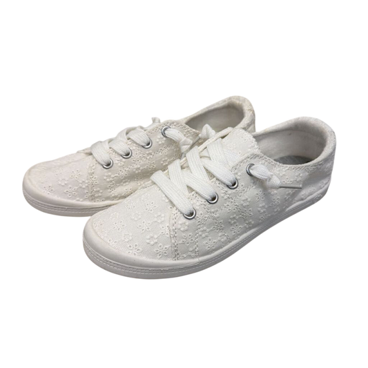 Jellypop White Eyelet Dallas Slip On Sneakers 6