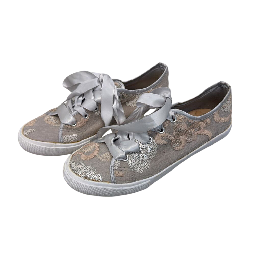 Kaari Blue Haven Silver Sequin Sneakers 6
