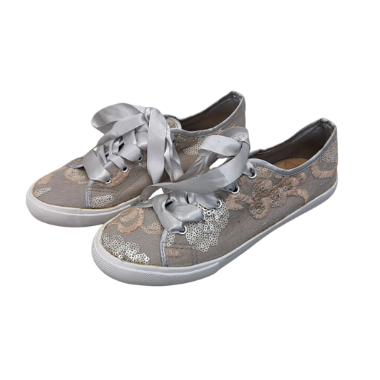 Kaari Blue Haven Silver Sequin Sneakers 6