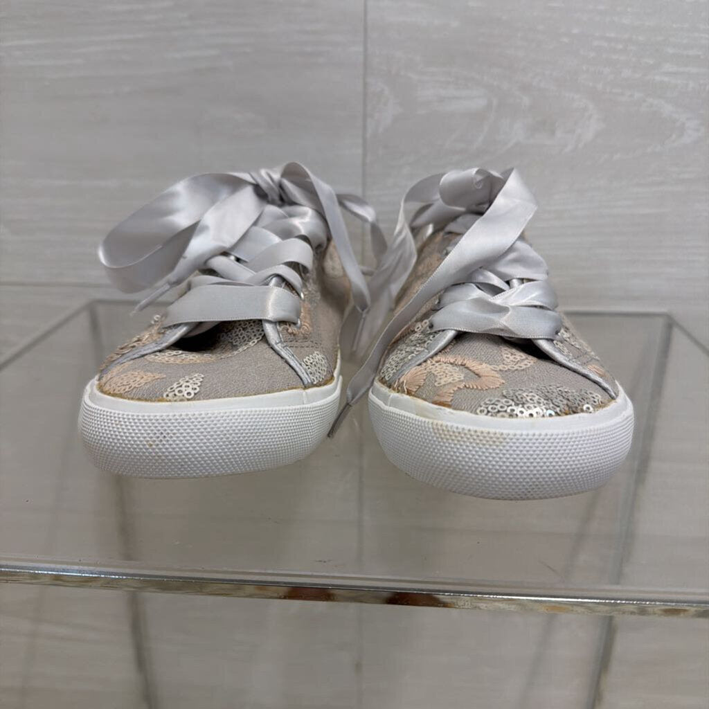 Kaari Blue Haven Silver Sequin Sneakers 6