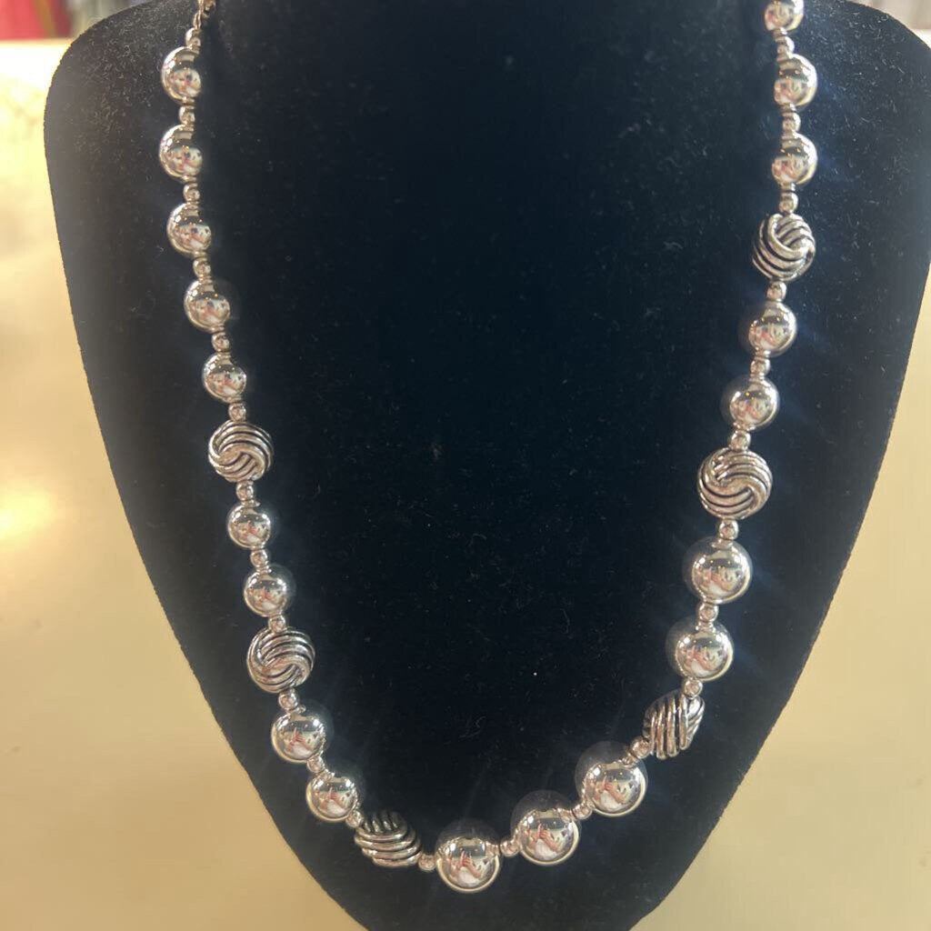 Silver Ball Necklace