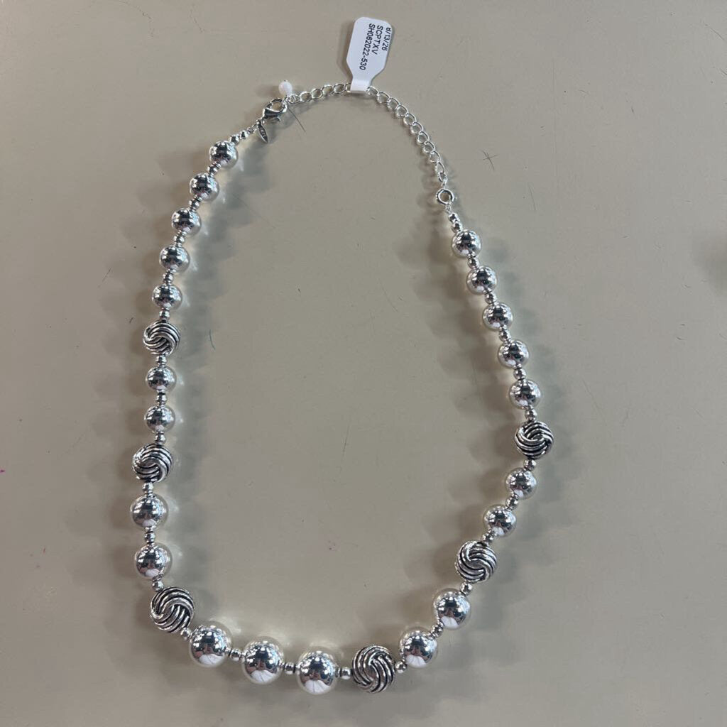 Silver Ball Necklace