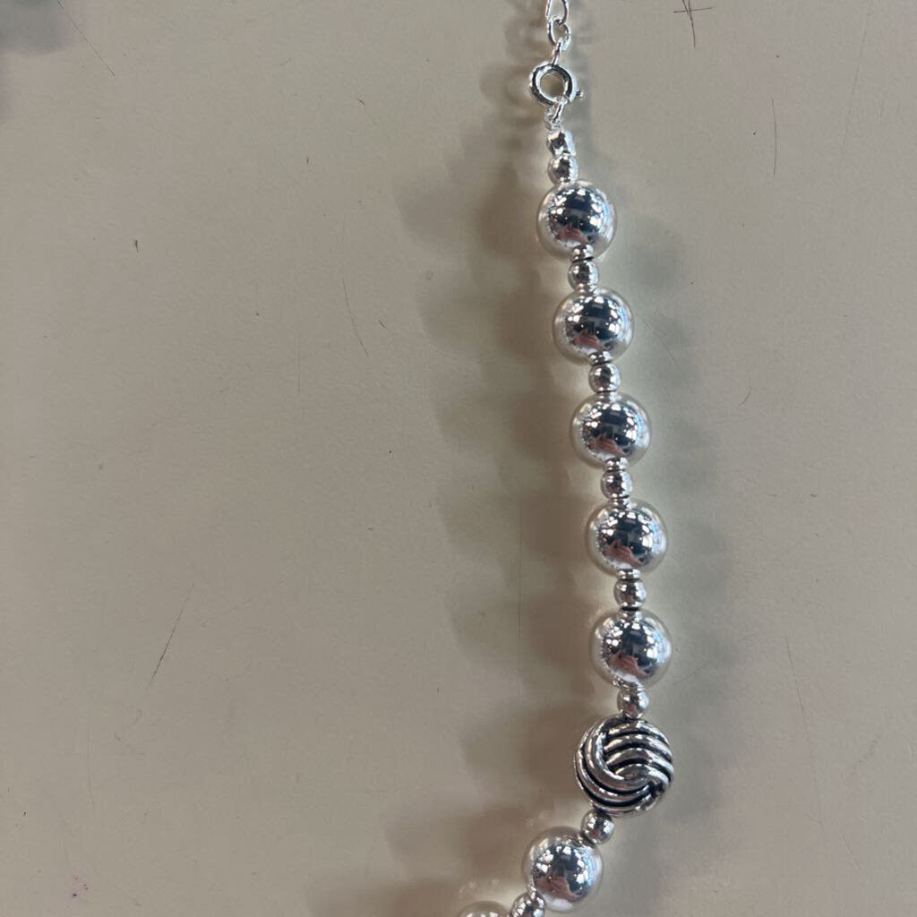 Silver Ball Necklace