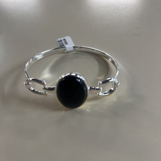 Sterling Silver/ Black Stone Bracelet