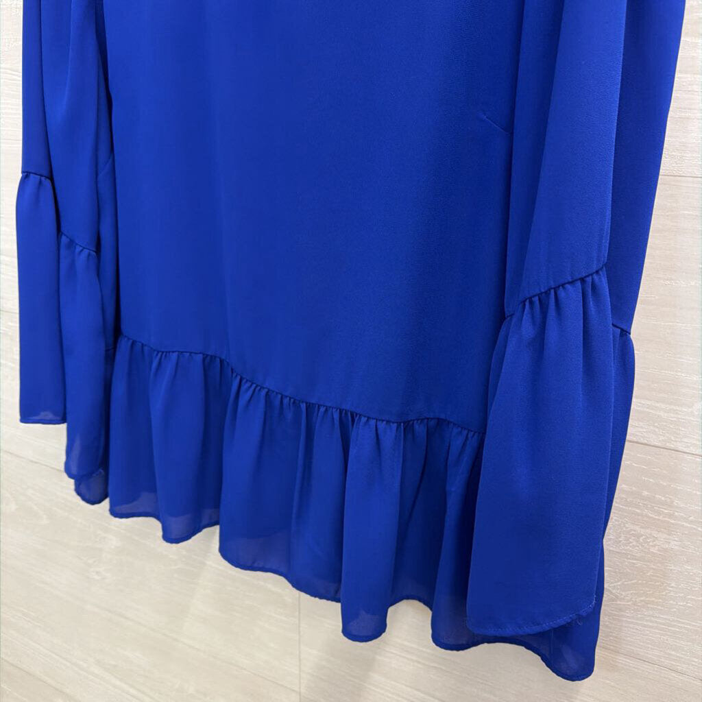 J Crew Royal Blue Long Sleeve Top Large