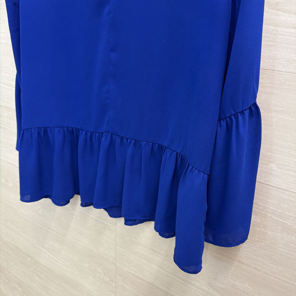 J Crew Royal Blue Long Sleeve Top Large
