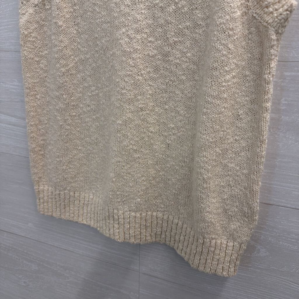 J Crew Cream Knit Tank Top Small