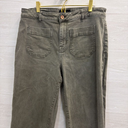 Sanctuary Green Denim The Marine Crop Pants 32